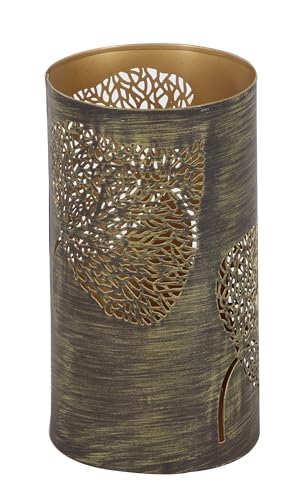Bronze Metal Hurricane Candle Lantern, 3 Count H762527