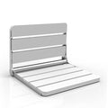 Teak Wood Folding Shower Seat Bench, 440 lbs Load Capacity L494