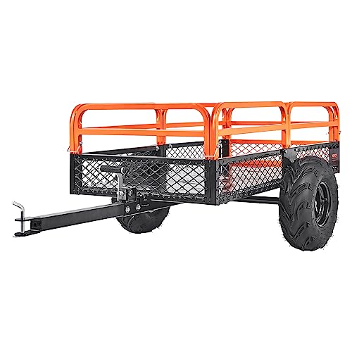 750-Pound 15 Cubic Feet Steel Dump Cart with Removable Sides J5459