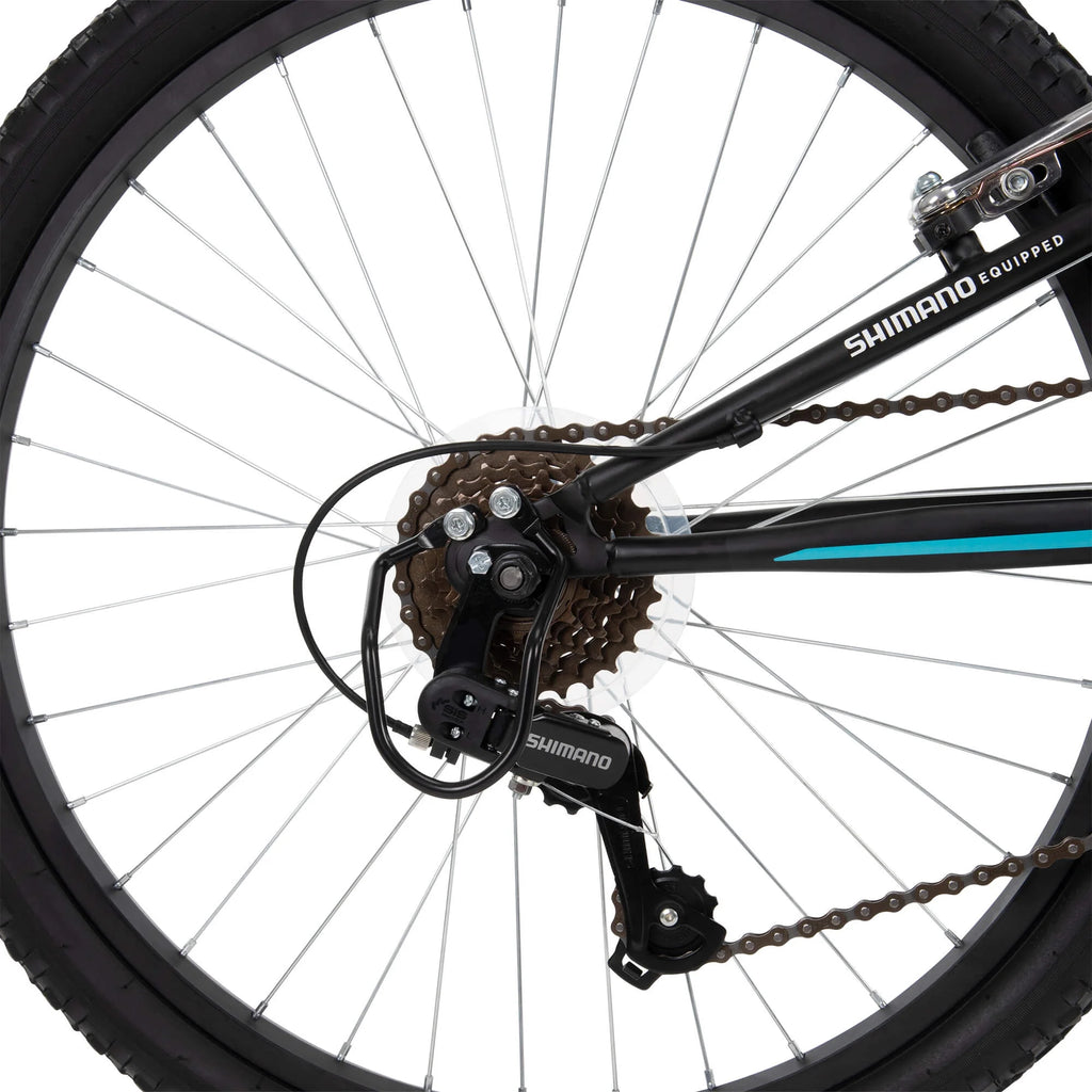 24 Trail Runner Girls Full Suspension Mountain Bikes Teal Blue N3649