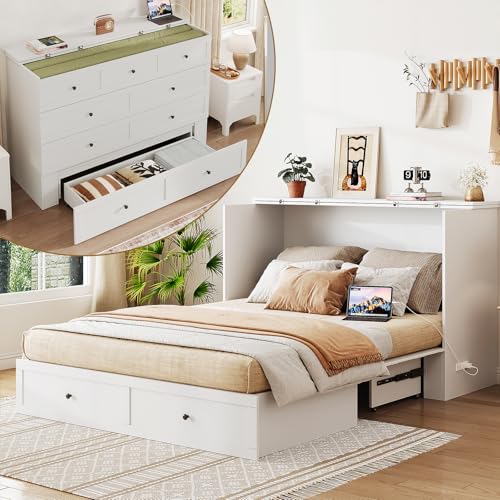 Queen Murphy Bed with Storage X6444