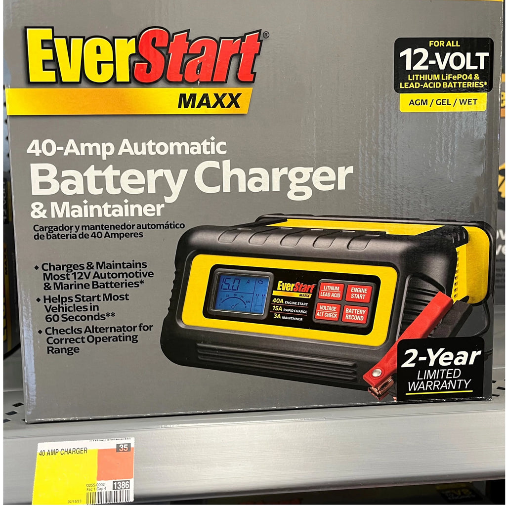 15 Amp Battery Charger and Maintainer with 40 Amp Engine Start P6963