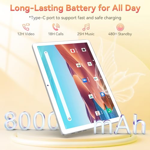 Android 14 Tablet, Octa-Core 5G WiFi, 128GB ROM 14GB RAM, 1TB Expand, 13MP+8MP Dual Camera I592