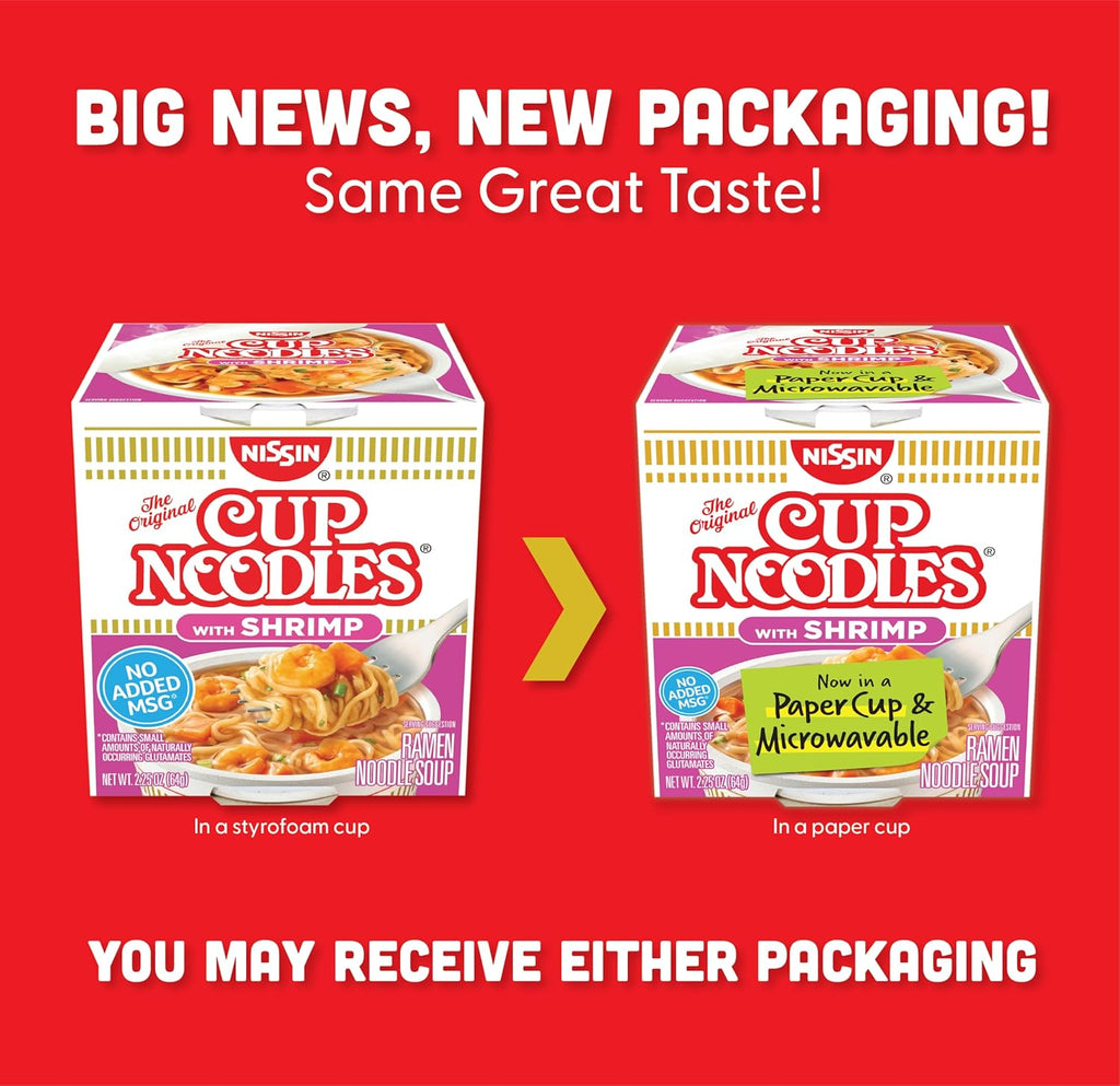 Cup Noodles Soup Shrimp Flavor 2.25 oz (case of 12) P17007