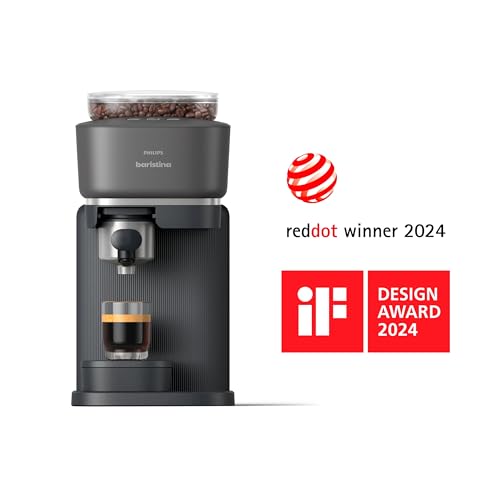 Black Espresso Machine with Milk Frother Bundle N565