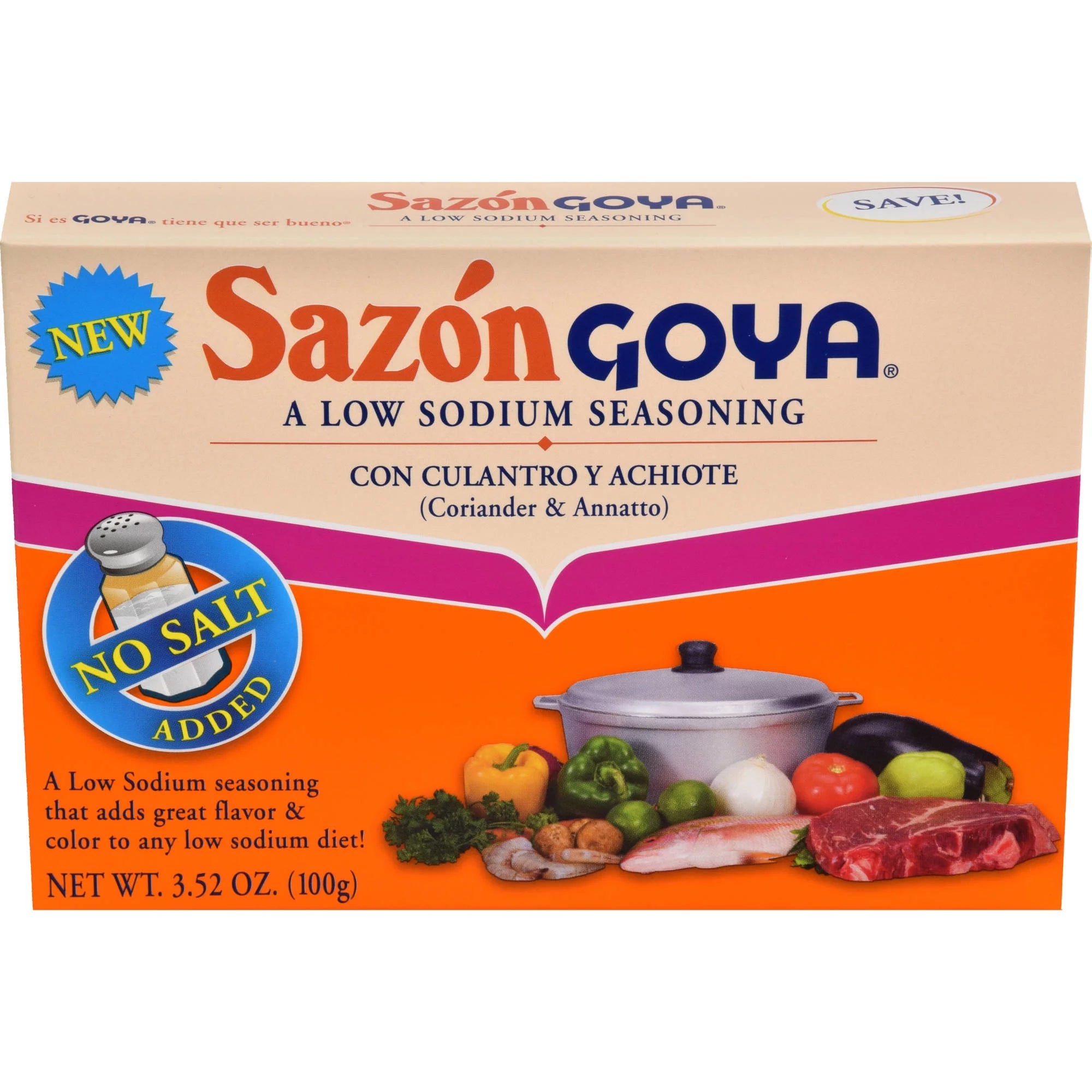 3.52 oz Low Sodium Coriander & Annatto Seasoning X1048
