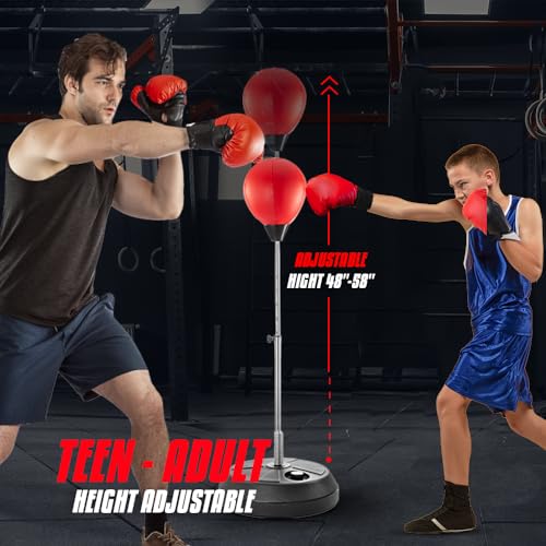 Height Adjustable Punching Bag with Stand U595486