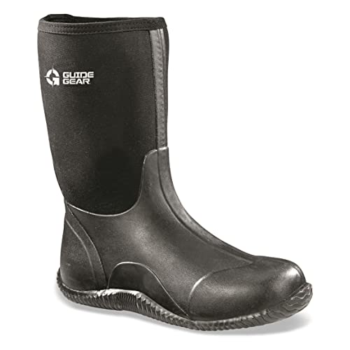 Men's Waterproof Rubber Hunting Work Rain Boots 12", 5mm Neoprene N168