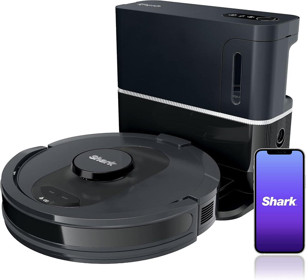 Black Robot Vacuum with Self-Empty Base Z377