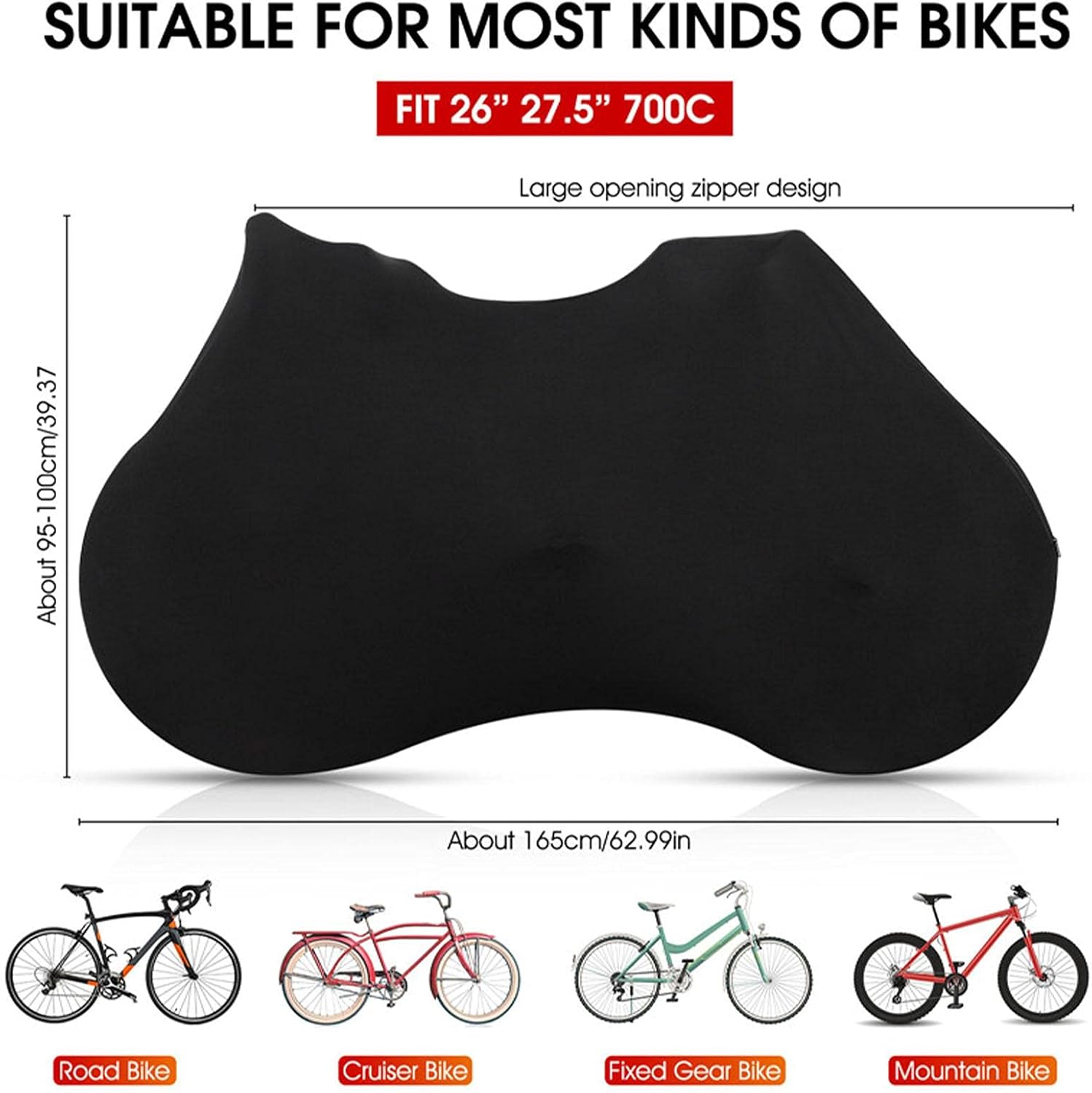 Full Bike Cover with Zippers M20113