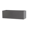 Rectangle Fiberglass Planter Box, Grey, 36" x 12" x 12" D353287