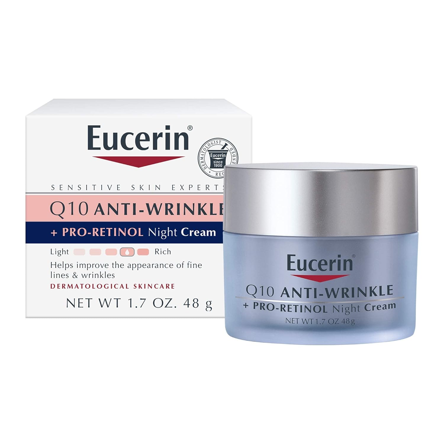 Q10 Anti Wrinkle Face Cream 1.7 Oz Jar + Night Cream 1.7 Oz Jar S156