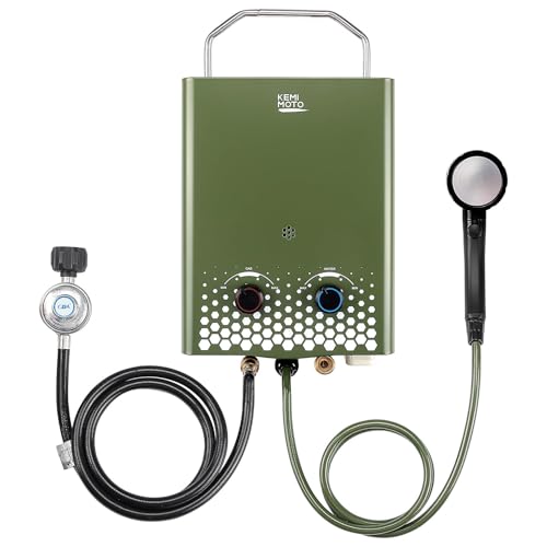 Propane Tankless Water Heater, 1.32 Gpm 34000 BTU Portable B714366