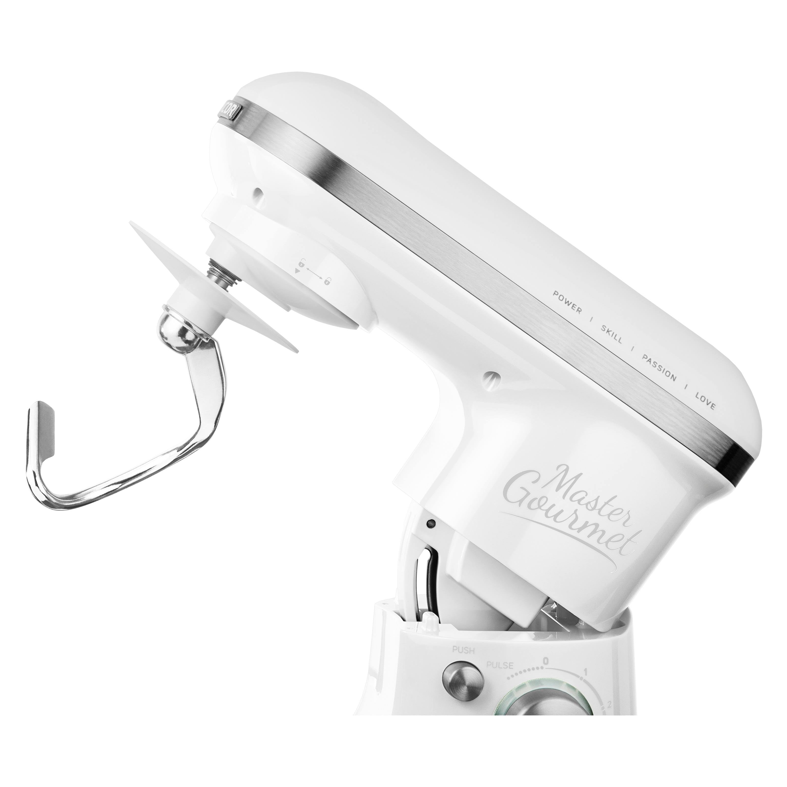 Red Stand Mixer with Pouring Shield N304356