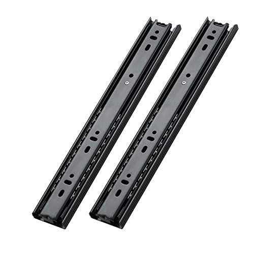 1 Pair Full Extension Drawer Slides 100 lb Load Capacity Side Mount Ball Bearing Rails P440388