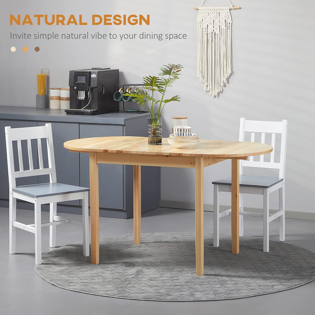 Solid Wood Drop Leaf Dining Table E236