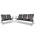 Black PU 3-Seat Waiting Room Bench Set of 2 V717