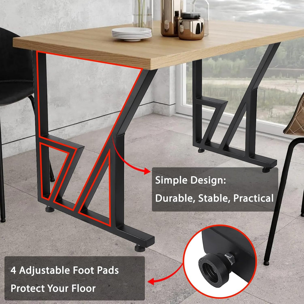 Black Heavy Duty Metal Table Legs 28"x124" (2PCS) H52280