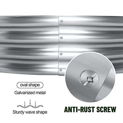 2Pcs Galvanized Raised Garden Bed Kit R542