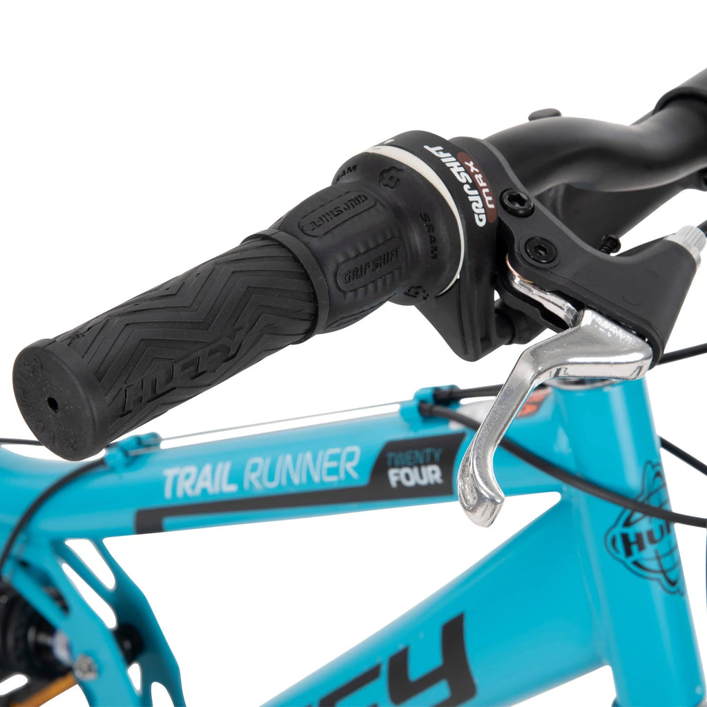 24 Trail Runner Girls Full Suspension Mountain Bikes Teal Blue N3649