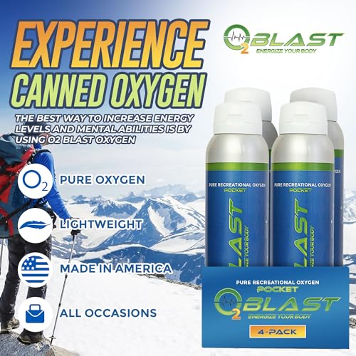 4 Pack Portable Canned Oxygen 4 Liter S224646