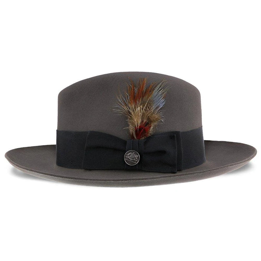 Beaver Fur Felt Fedora Hat Size 7 1/4 Caribou W409710