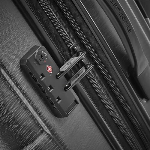 Black Hardside Expandable Luggage with Spinner Wheels, Carry-On 20-Inch R353960
