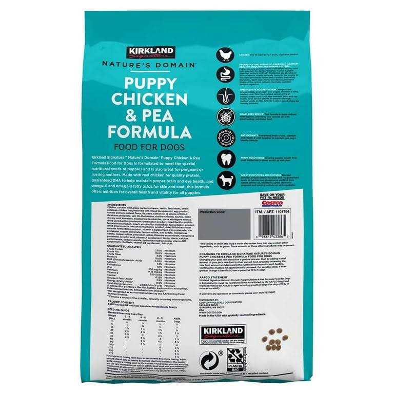Puppy Formula Chicken & Pea Dog Food 20 lb J812174