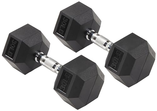 Rubber Encased Hex Dumbbell P722