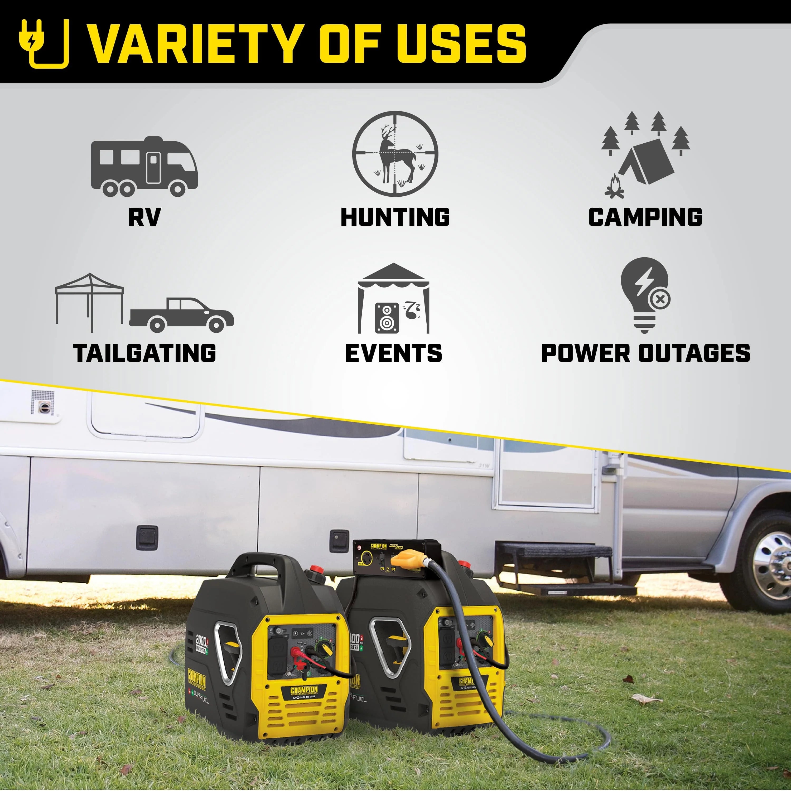 2000 Watt Dual Fuel Inverter Generator S26729