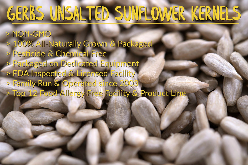 Unsalted Roasted Sunflower Seed Kernels 2 LBS J129