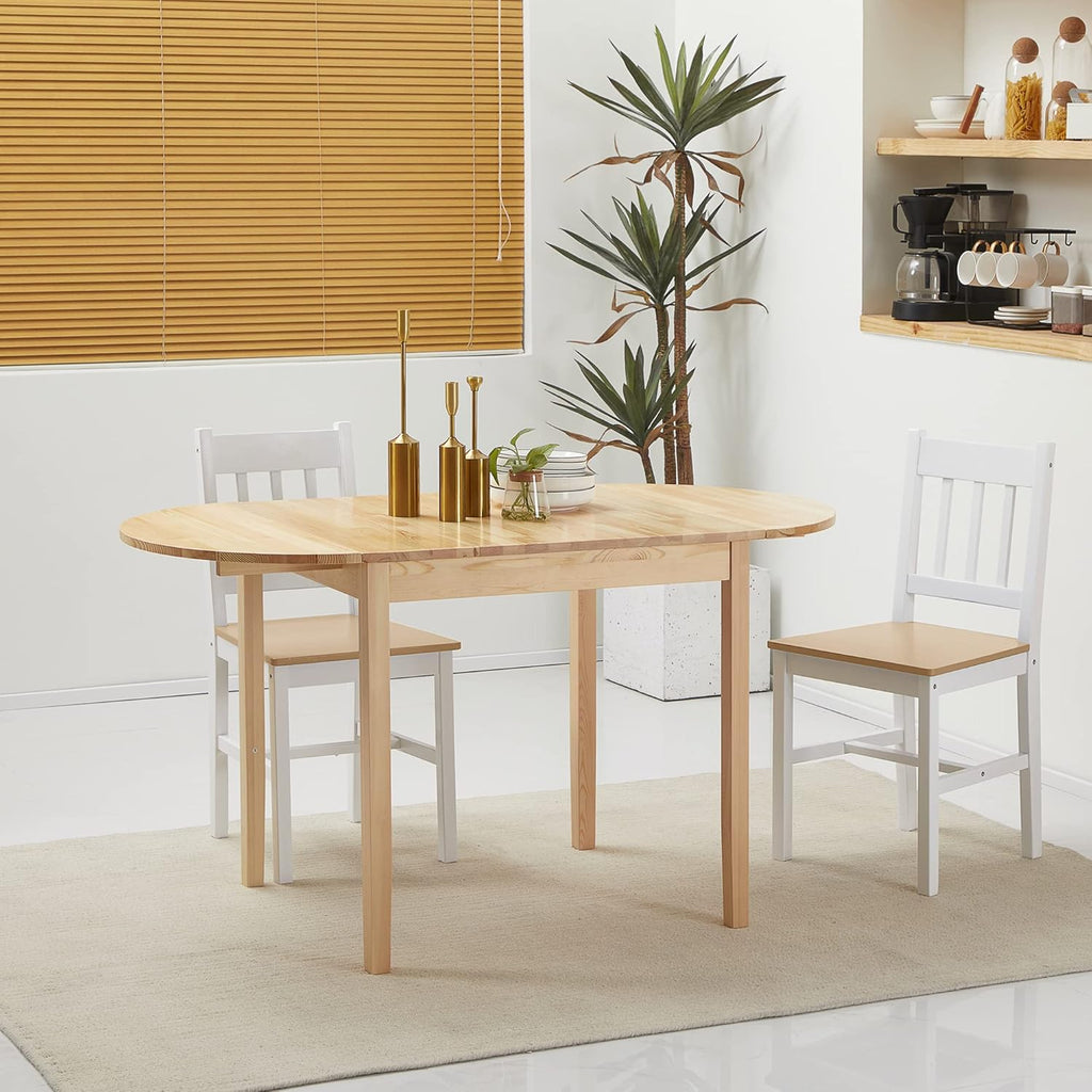 Solid Wood Drop Leaf Dining Table E236
