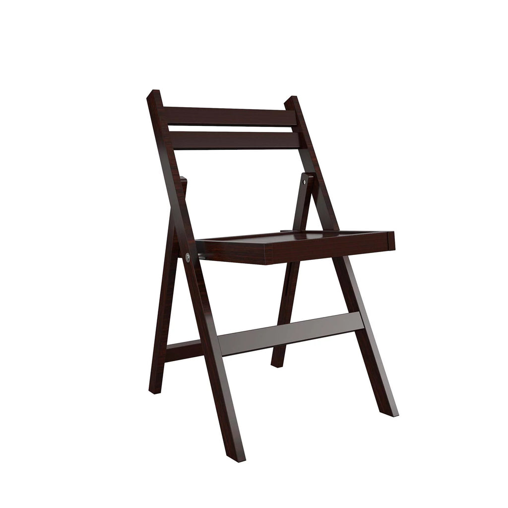 Dark Mahogany Folding Wood Chair, 2-Pack M745002
