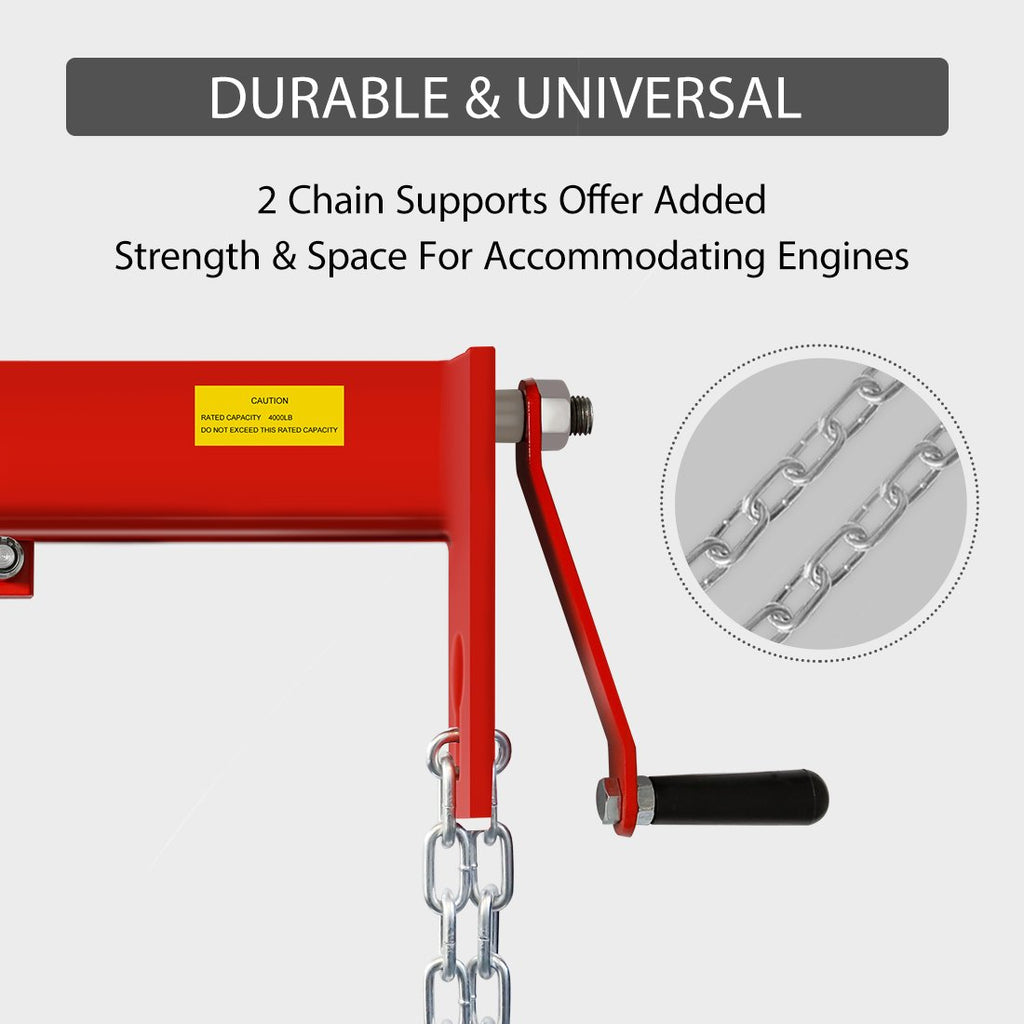 110V 440 Lbs Lift Electric Hoist with Zinc-Plated Steel Wire O732