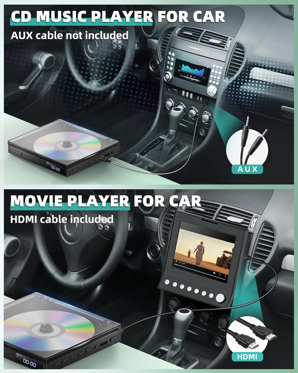 Compact HDMI DVD Player with Remote Control U197