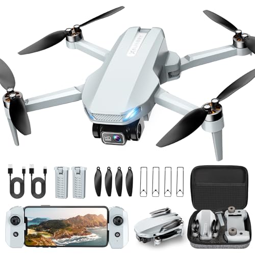 2K HD FPV Drone with Camera, Brushless Motor, 2 Batteries, Foldable T724