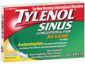 24 EA Pack of 6 Sinus Congestion & Pain Caplets M40791