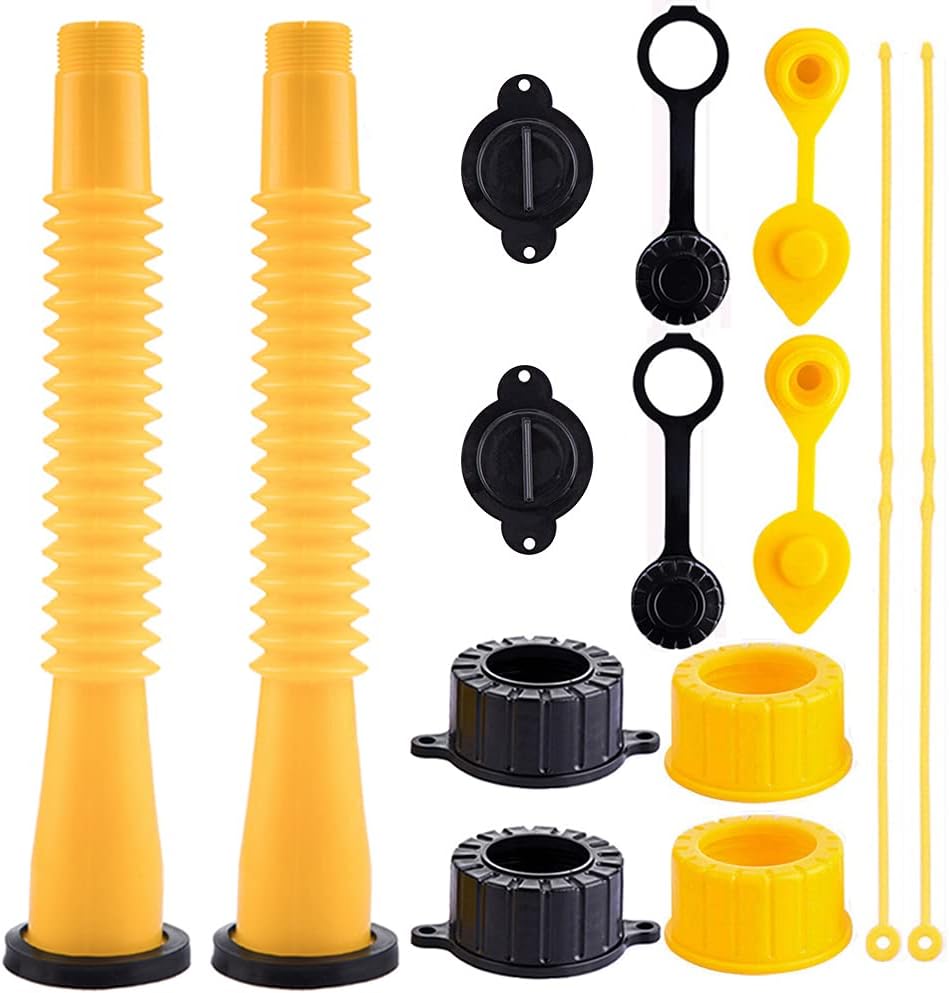 Flexible Fuel Tank Pour Nozzle with Screw Caps for Gas Cans F681377