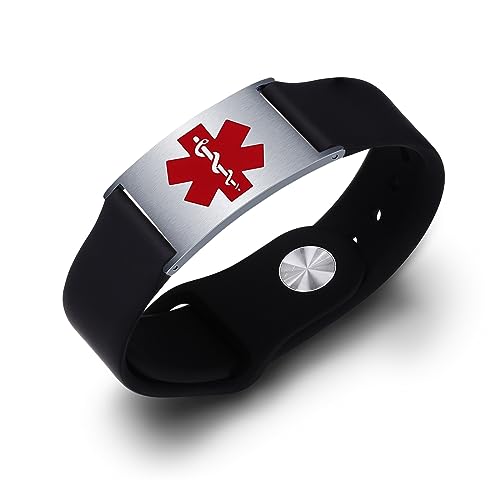 Custom Medical ID Bracelet with Free Engraving G976