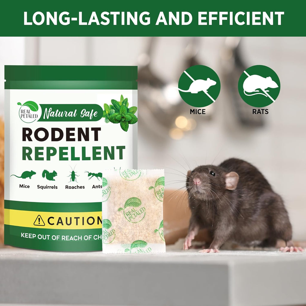 Natural Peppermint Oil Rodent Repellent Pouches, 10 Pouches T85831