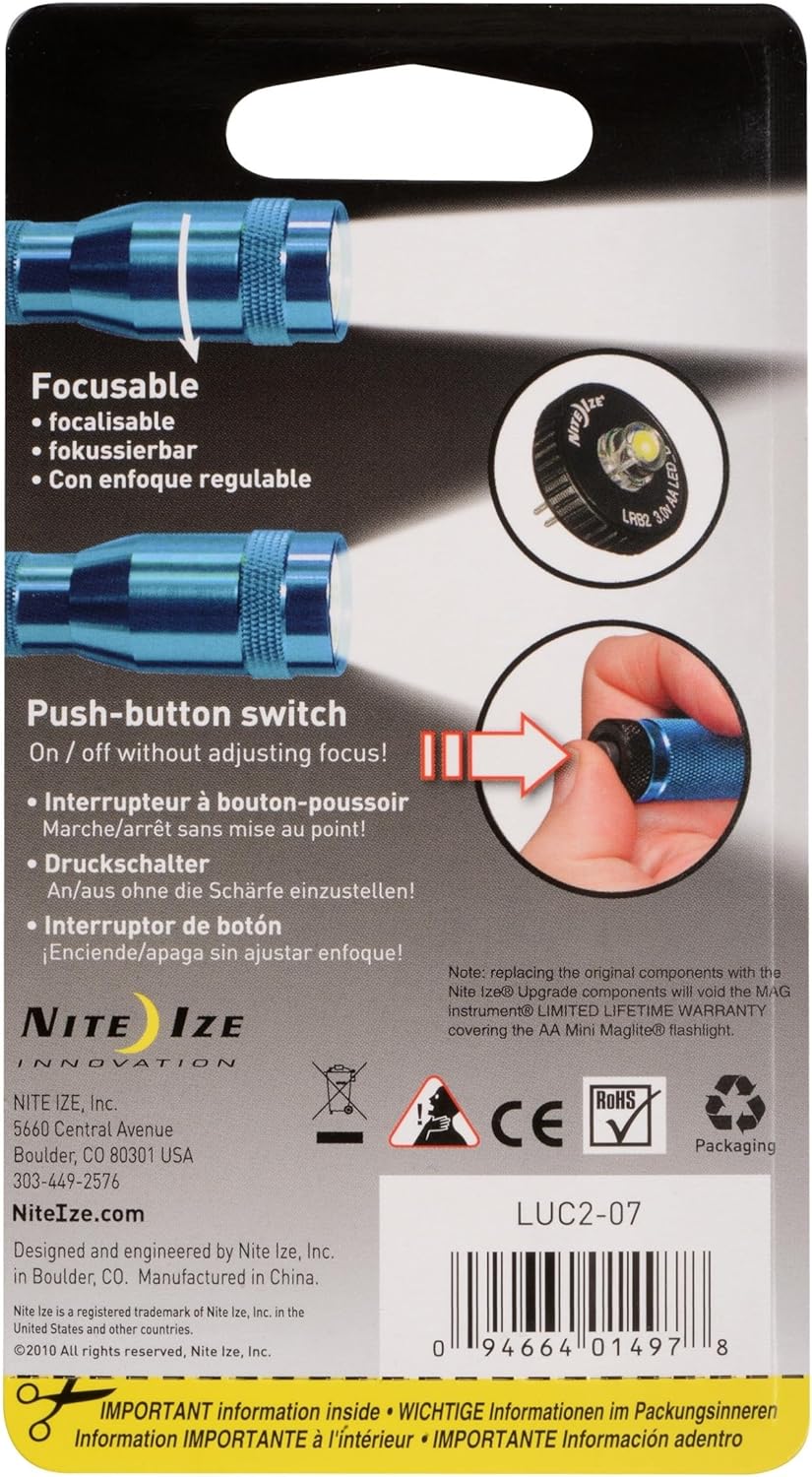LED Upgrade Combo II Compatible with AA Mini Maglite - 2 Count K719864