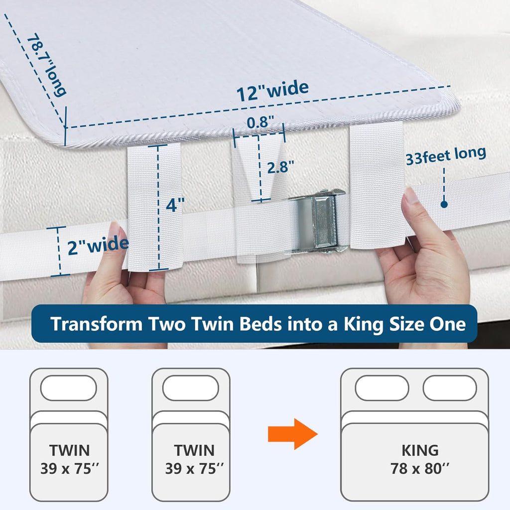 Twin to King Bed Converter Kit with Storage Bag M9966