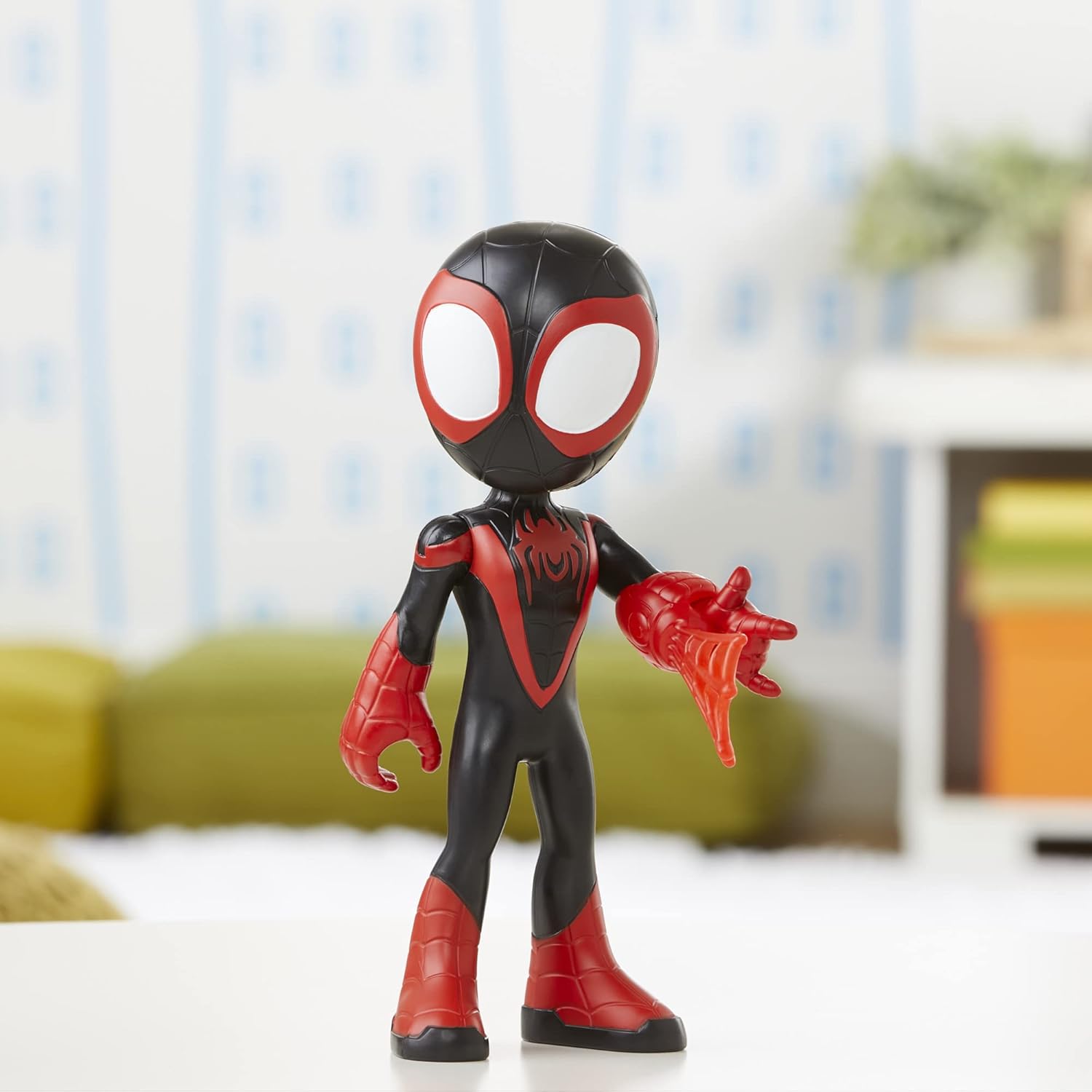 Spidey and His Amazing Friends Supersized Miles Morales: Spider-Man 9-inch Action Figure H129405