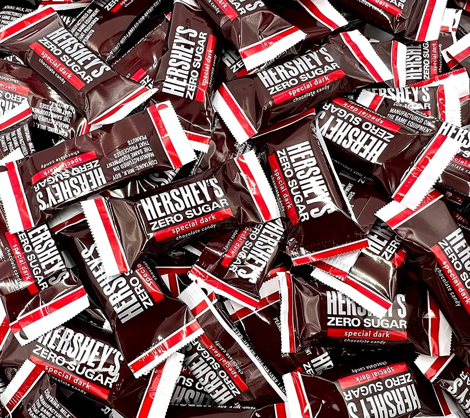 Zero Sugar Dark Chocolate Candy, Individually Wrapped (2.5 Pound Bag) B40155
