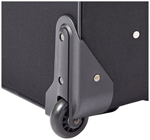 Black 2-Piece Softside Upright Luggage Set J961