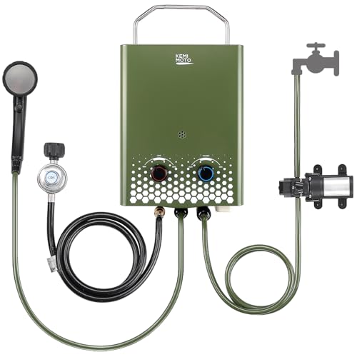 Propane Tankless Water Heater, 1.32 Gpm 34000 BTU Portable B714366