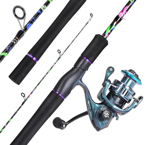 IM7 Graphite Baitcasting Spinning Fishing Rod and Reel Combo D559