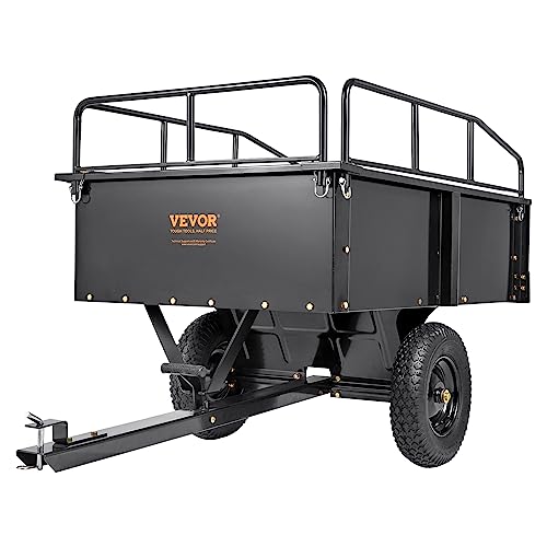 750-Pound 15 Cubic Feet Steel Dump Cart with Removable Sides J5459