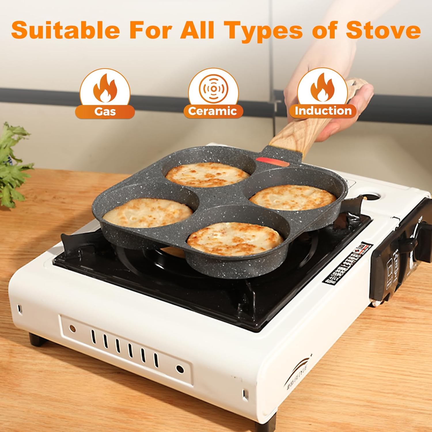4 Cup Nonstick Aluminum Egg Pan U9135