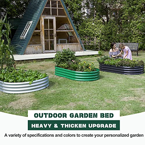 2Pcs Galvanized Raised Garden Bed Kit R542